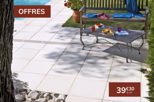 Dalle espace 50x50x2,5 cm lubéron - FABEMI