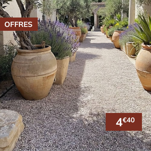 Gravillon décoratif blanc - sac de 25 kg - PRADIER