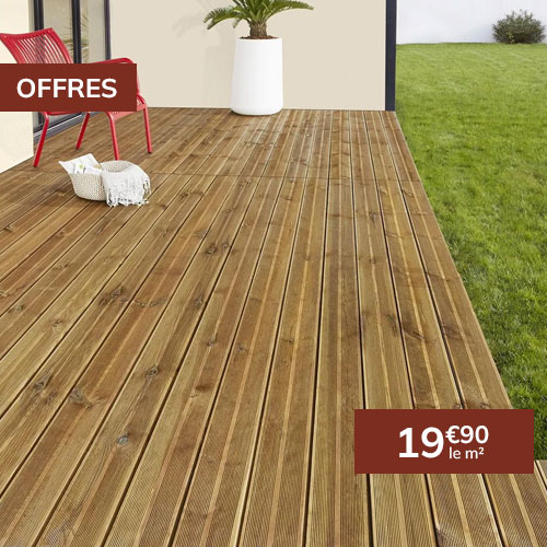 Lame de terrasse pin 3,00mL  - SILVERWOOD