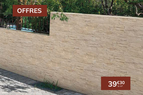 Parement mural Tholet 58X33X2 aquitaine - FABEMI