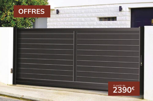 Portails motorisé en aluminium - Esteve Production
