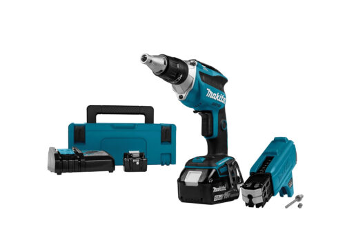 Visseuse à placo 18V LXT (2x5.0 Ah) en MAKPAC avec chargeur vis en bande - MAKITA